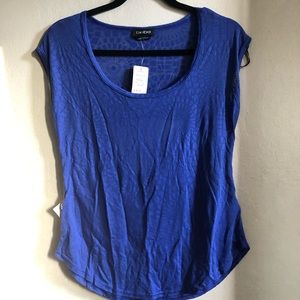 Burnout cutout tee